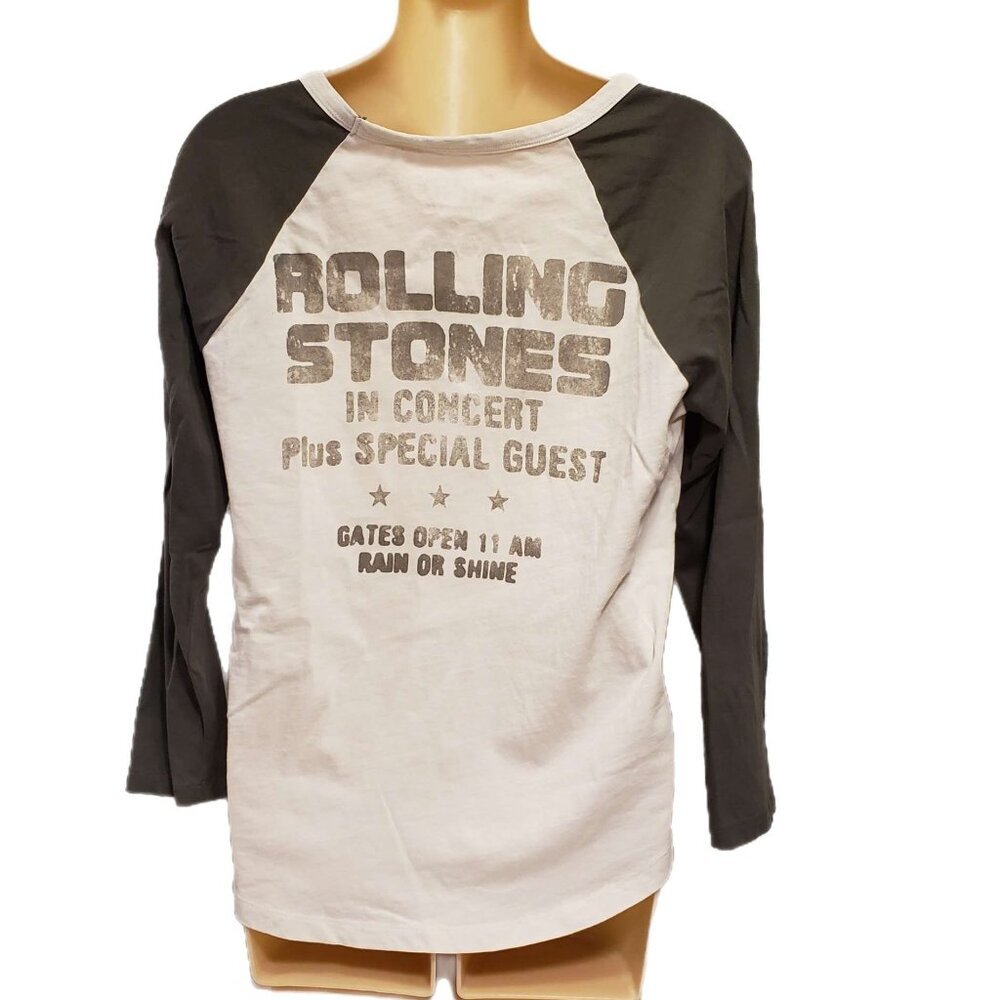 Lucky Brand Rolling Stones Raglan Sleeve T-Shirt Sz. Small - Picture 3 of 5